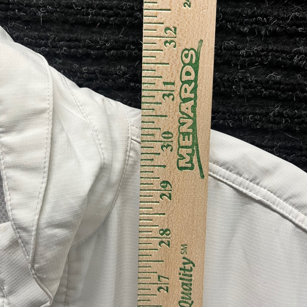 Patagonia Mens White Long Sleeve Fishing Shirt Phillips 66 Conoco 76 Ripstop M - Picture 4 of 9